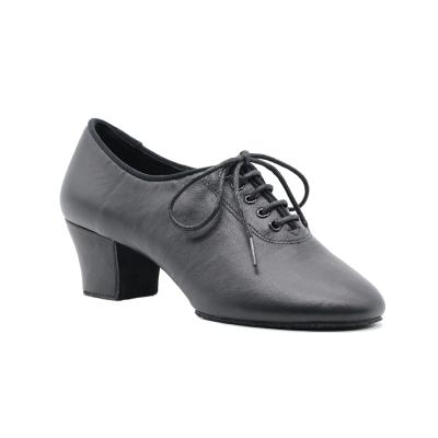 China Sheepleather Suphini Practice Teaching Dance Studio Split Unique Cuban Heel 5cm Jazz Shoes / Latin Dance / Bachata / Salsa for sale