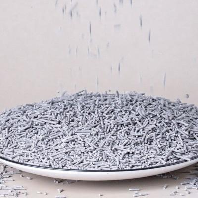 China Deodorizing Activated Carbon Cat Litter Grey Biodegradable Tofu Cat Litter for sale