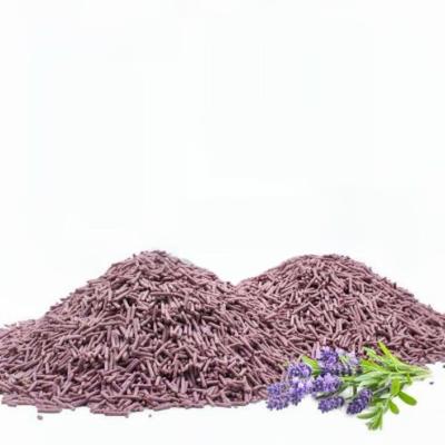 China Staubfreie Lavendel Katzenmüll 100% natürliche Formel Hochabsorptionsfähigkeit zu verkaufen