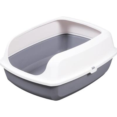 China Plastic Semi Enclosed Litter Box Widened And Thickened Anti Leakage for sale