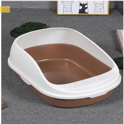 Cina OEM ODM Semi chiusa Cat Litter Box PP PET pulizia Litter Box in vendita