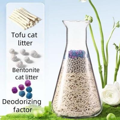 China Easy Clean Mixed Cat Litter Biodegradable Eco Friendly Tofu Cat Litter for sale