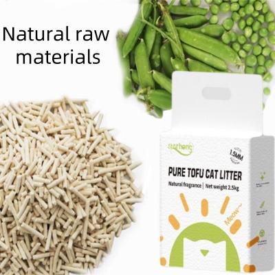 China White All Natural Clumping Cat Litter Pea Dust Free Natural Cat Litter for sale