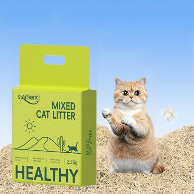 China Multi Fragrance Mixed Cat Litter Dust Free Kitty Litter Bulk Strong Clumping for sale