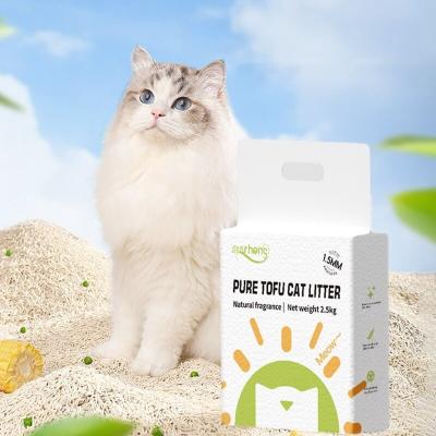 China Witte thee geur Tofu Kattenvuil Afbreekbaar Tofu Soja Kattenvuil Te koop