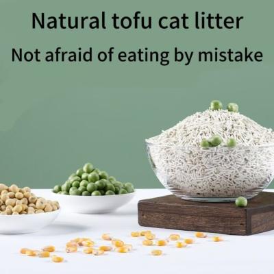 China Snow Lotus Tofu Cat Litter Flushable Tofu Cat Sand Odor Control for sale