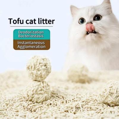 China Odor Absorbing Tofu Cat Litter Customized All Natural Clumping Litter for sale