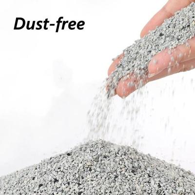 China Customized Crushed Ore Cat Litter Dust Free Clumping Cat Litter for sale