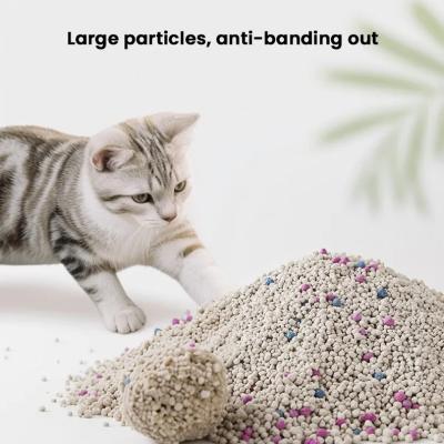 China Lock Strong Cat Toilet Sand Deodorization Clumping Bentonite Cat Litter for sale