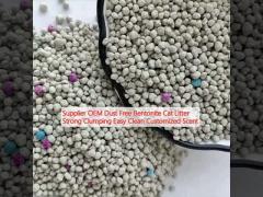 Supplier OEM Dust Free Bentonite Cat Litter Strong Clumping Easy Clean Customized Scent