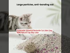 Sustainable Spherical Bentonite Cat Litter Grey 100% Natural Clay Kitty Litter