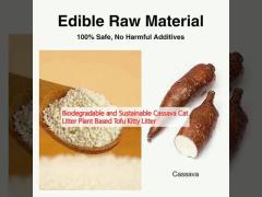 Biodegradable and Sustainable Cassava Cat Litter Plant Based Tofu Kitty Litter