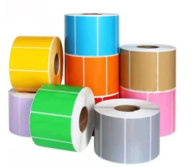 China Custom Adhesive Sticker Roll Waterproof Factory Sale Product Label Waterproof Empty Label Packing Label for sale