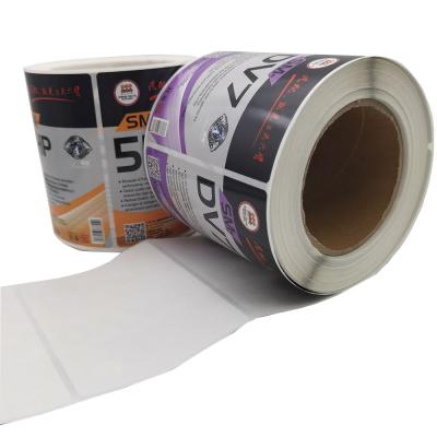 China Custom Waterproof Roll Packaging Lubricating Oil Label The Lubricating Oil Sticker Oil Vinyl Printing Label Stickers for sale