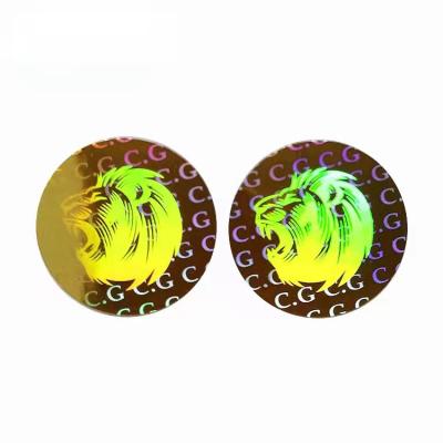 China Waterproof Custom 3D Laser Security Label Sticker Waterproof Security Label Holographic Security Label for sale