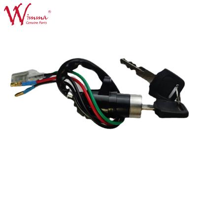 China Motorcycle Ignition Switch Assembly For JH70 Push Button 4 Wires With 2 Keys Good Quality for sale