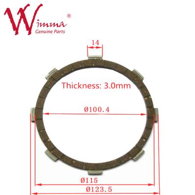 China OEM A Class Quality  Motorcycle Engine Spare Parts Jupiter Clutch Plate Disc Wholesale for sale