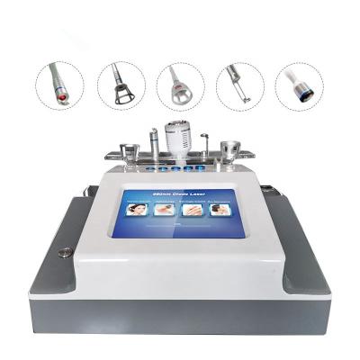 China Blood Vessel Removal 30W 4 in 1 980nm Diode Laser Vascular Removal Machine Nails Fungus Treatment Physiotherapy Skin Rejuvenation with Ice Handle for sale