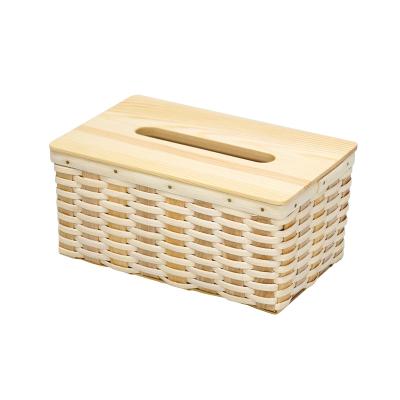 China Custom Multifunctional Eco-Friendly Viable Fabric Rattan Storage Box For Car And Home for sale