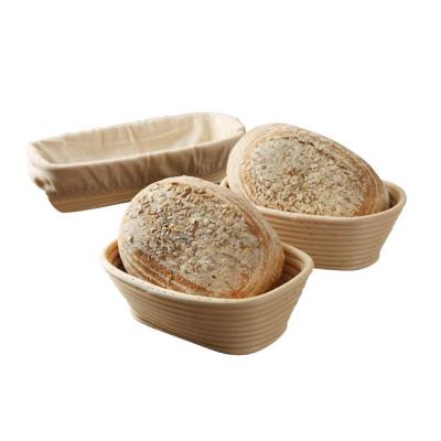 China Sustainable Wholesale High Quality Round Household Bread Rattan Basket Fermentation Basket for sale