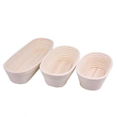 China Sustainable Professional Household Kitchen Baking Tools Handmade Rattan Bread Rise Proofing Basket for sale