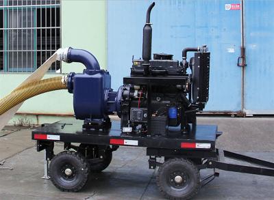 China Energy Saving Double Suction Diesel Type Mobile Pump Truck for sale