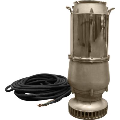 China Ultra Light Stainless Steel Reverse Axial Flow Submersible Sewage Pump for sale