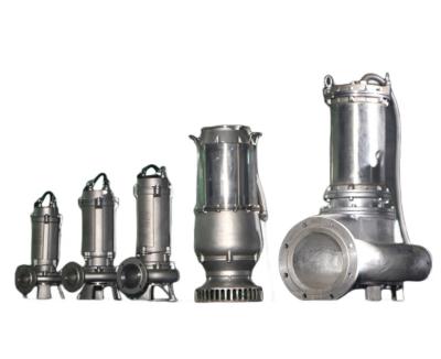 China WQP Stainless Steel Sewage Pump , Non Clogging Submersible Pump 220V/380V for sale