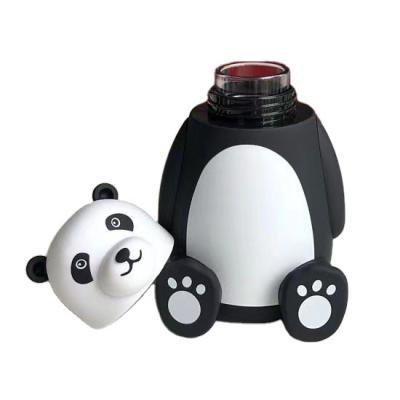 China Cartoon panda water cup borosilicate glass fashion belly cup insulation gift viable cute and cute creative water bottle for sale