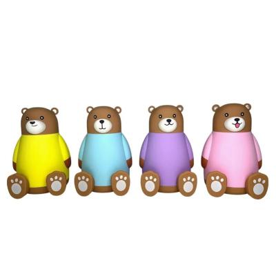 China Foreign trade viable bear cartoon male glass creative cute high value water bottle and female students water bottle for sale