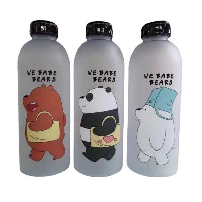 China Cute Portable 1000ml Capacity Water Cup Straw Cup Viable Plastic Ultra-large Portable High Temperature Resistant Water Bottle for sale