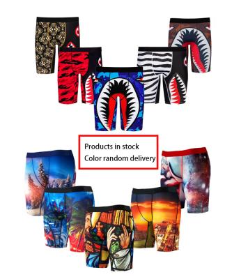 China IN-STOCK Wholesale High Quality Breathable Underwear Mens Boxer Briefs Mens Underwear Boxer Briefs for sale