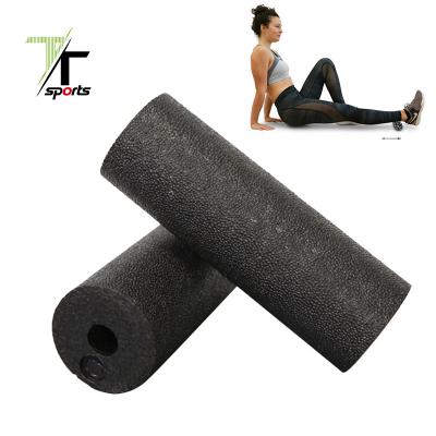 China Fitness Center TTSPORTS Pilates Deep Tissue Muscle Massager Custom Print Black Round Yoga EPP Foam Roller for sale