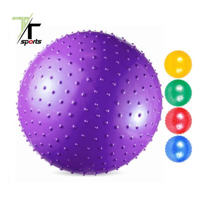 China Fitness Pilates; exercise at home; TTSPORTS Spikey High Quality Inflatable Sensory Ball Knotty Balls for Kids and Pets with Pump and Pins for sale