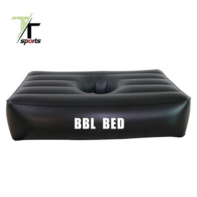 China TTSPORTS Lounge Foldable Comfy Butt Inflatable Barrel Bed With Hole for sale