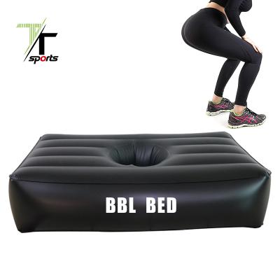 China Provides Muscle Recovery TTSPORTS Thickened PVC Rose Barrel Normal Inflatable Air Mattress Folding Big Butt Lift Portable Plastic Brazilian Air Mattress for sale