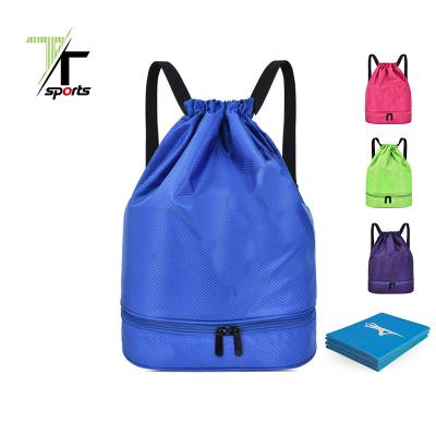 China For Fordable PVC Yoga Mat Or Others TTSPORTS Logo Customize Wholesale Fordable PVC Yoga Gym Fitness Bags Travel Yoga Training Mat Bag With Storage Bag for sale