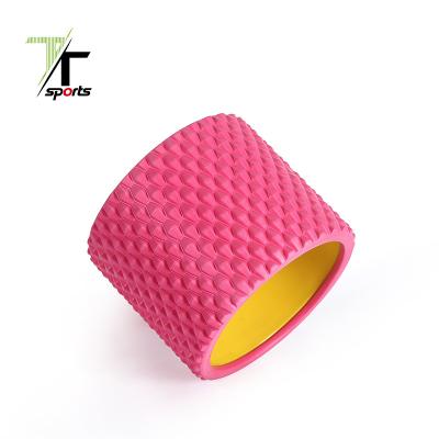 China Provides Muscle Recovery TTSPORTS Yoga Wheel Yoga Back Roller Wheel for Back Pain Relief Stretching Myofascial Release for sale