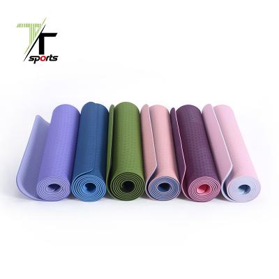 China Fitness Pilates; exercise at home; high quality TT SPORTS outdoor cheap with strap band yoga carrying mat for sale