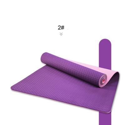 China Yoga; Gymnasium; Fitness ; Travel ; New Eco-Friendly Yoga Camping Mat With Mesh Bag Packing, Custom Laser Brand Logo 6mm Tape Double Layer Thick Tape Yoga Mat for sale