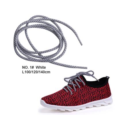 China Factory Sale Round 4mm Directly Around Reflective Shoe Laces Manufacturer, Custom Packing 20 Colors Reflective Lace For Yeezy 350 for sale