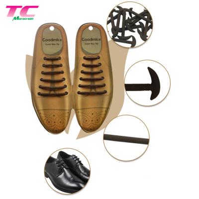 China Morecredit Round Anchor Design Round Elastic Shoe Laces Lazy Wholesale Silicone No Tie Silicone Laces for sale