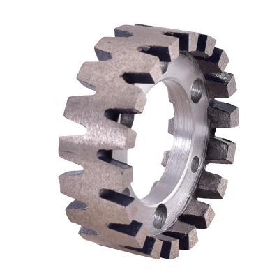 China Stone Slab Processing SCT CNC Sintered Diamond Stubbing Wheels And Calibrating Wheels For Stone Slab Processing for sale