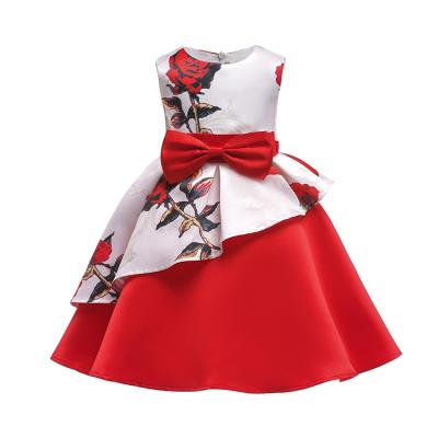 China Cotton Regular Economical European Dress Designs Bridesmaid Lovely Fashion Daily Wear Princess Little Girl Dress for sale