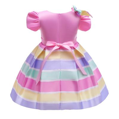 China Latest Fashion Princess Bridesmaid Dress Colorful Beautiful Girl Dresses Kids Dress Design Customized Career Customized for sale