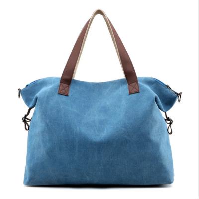 China Large Capacity Washable Cheap Wholesale Canvas Handbag Bags Travel Shoulder Bag for sale