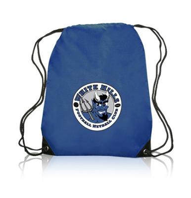 China Reusable Cheap Promotional Reusable 210D Polyester Drawstring Sports Travel Bag for sale