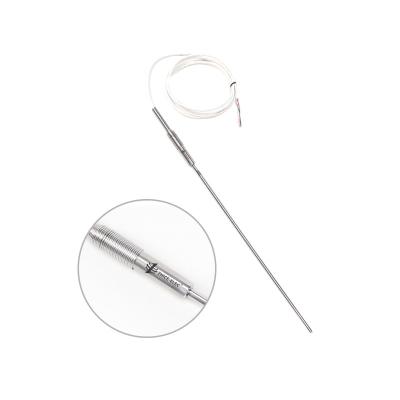 China Waterproof Stainless Steel Braid Temperature 4 Wire RTD PRT Probe for High Precision for sale