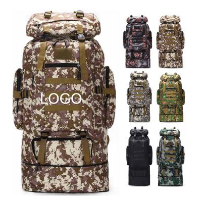 China 100L Zaino Cazadora Waterproof Custom Military Army Hunting Camping Camouflage Print Backpack Bag Hiking Travel Tactics Survival Backpacks for sale