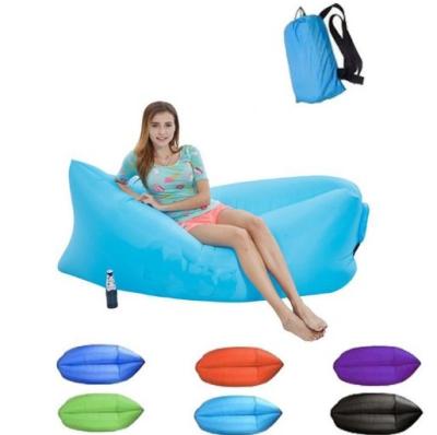 China Hybrid Type Portable Air Inflatable Lightweight Sofa Sleeping Bag Camping Lazy Sleeping Bag For Travel for sale